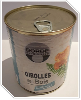 Girolles appertisés boite 4/4 455g net égoutté